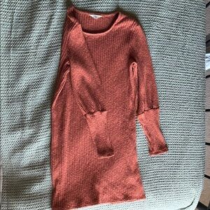 Madewell Knit Rust Dress